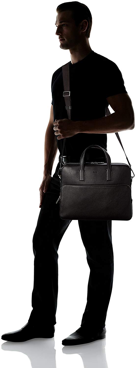 男士真皮拉链式电脑手提公文包可满冠官方注册